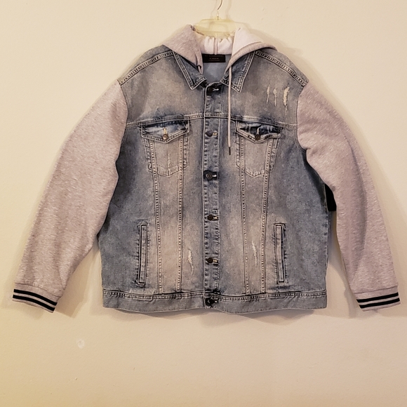 denim and fleece jacket